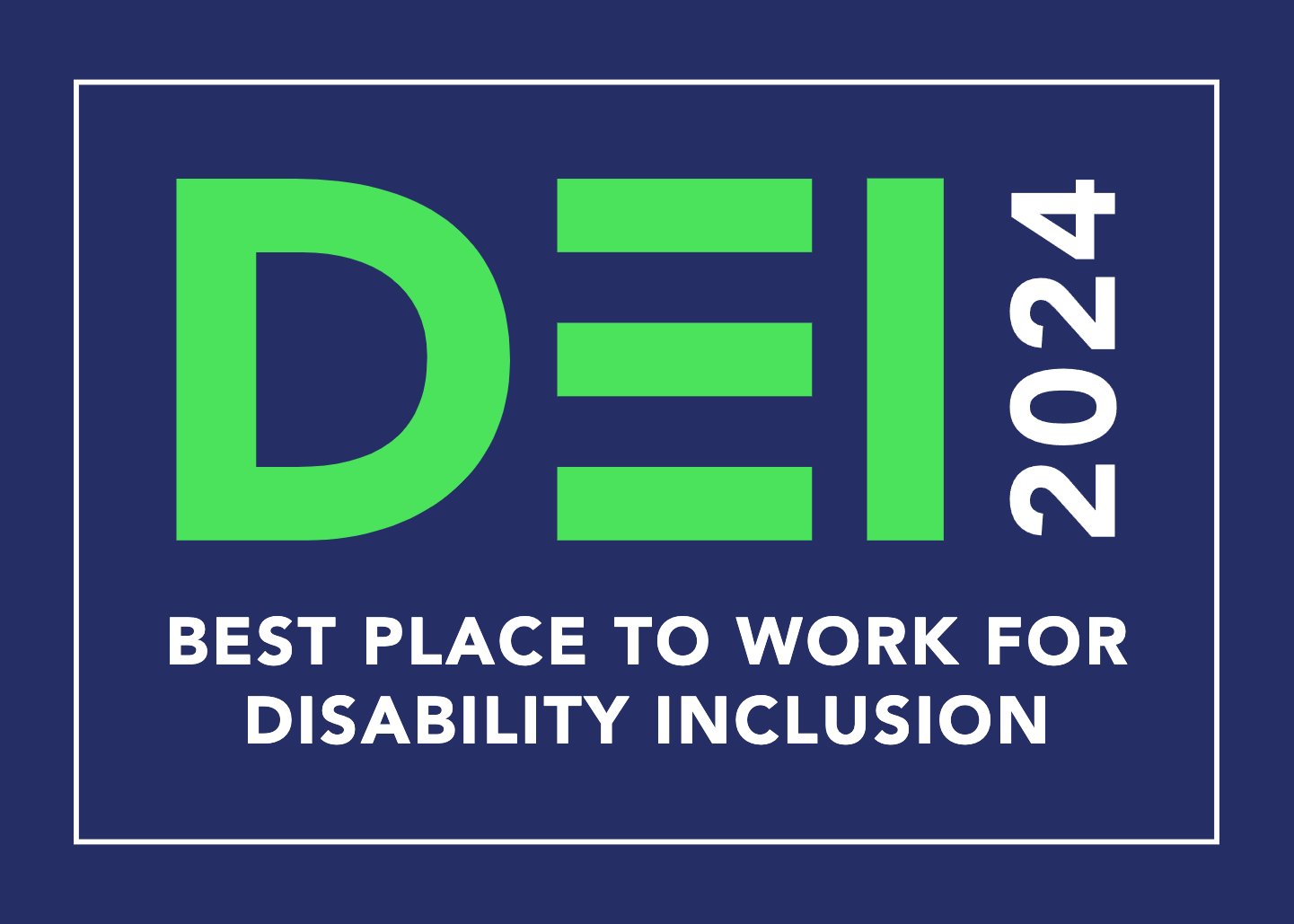 DEI Award - Best Place to Work for Disability Inclusion 2023 - 100 Disability Equality Index